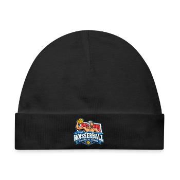 Wasserball Teamlogo Tiefgang - Baby Premium Organic Mütze - Schwarz - Vorne