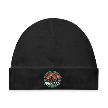Ferien Marokko - Baby Premium Organic Mütze - Schwarz - Vorne