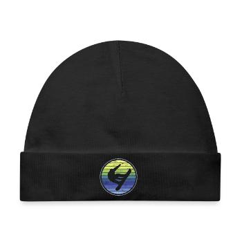 Snowboard Snowboarder - Baby Premium Organic Mütze - Schwarz - Vorne