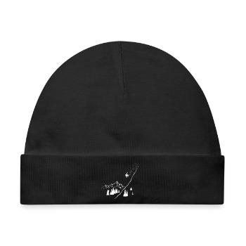 Snowboarder, Wintersport, Berge, Snowboard, Schnee - Baby Premium Organic Mütze - Schwarz - Vorne