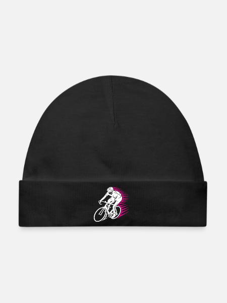 Rennradfahrer Speedlinie - Baby Premium Organic Mütze - Schwarz