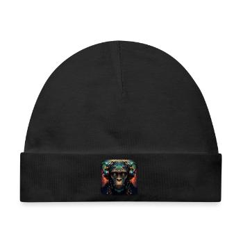 Kosmischer DJ - Baby Premium Organic Mütze - Schwarz - Vorne