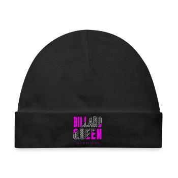 Billard Königin - Baby Premium Organic Mütze - Schwarz - Vorne