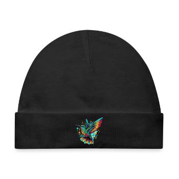 Kolibri - Baby Premium Organic Mütze - Schwarz - Vorne