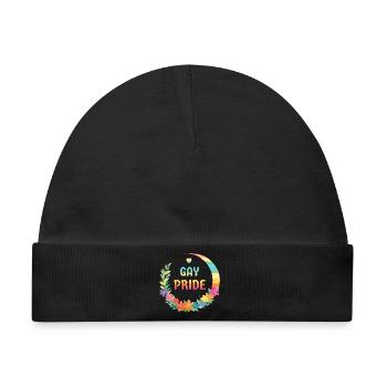 LGBTQIA+ Schwule und Lesben - Baby Premium Organic Mütze - Schwarz - Vorne