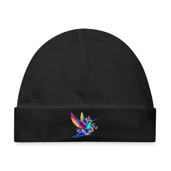 Kolibri - Baby Premium Organic Mütze - Schwarz - Vorne