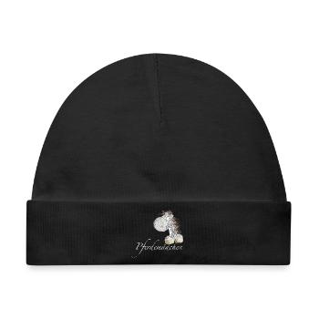 Pferdemädchen Pferde Spruch Pferd - Baby Premium Organic Mütze - Schwarz - Vorne