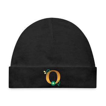 O - Baby Premium Organic Mütze - Schwarz - Vorne