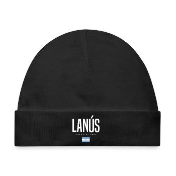 Lanús Argentinien Argentinier - Baby Premium Organic Mütze - Schwarz - Vorne