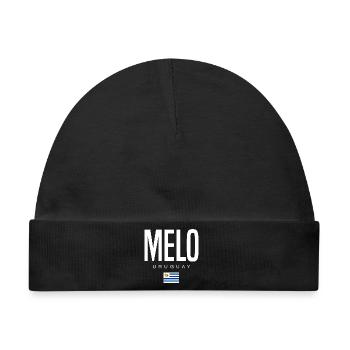 Melo Uruguay Uruguayer - Baby Premium Organic Mütze - Schwarz - Vorne