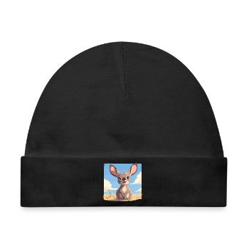 Wallabys Wallaby - Baby Premium Organic Mütze - Schwarz - Vorne