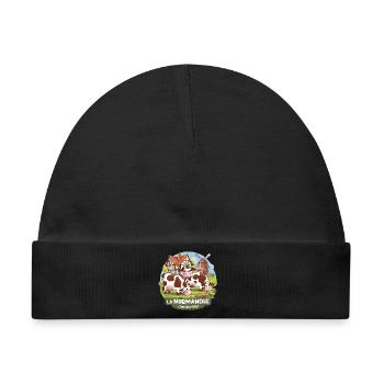 Normandie ist Bio-tiful Manche und Cotentin - Baby Premium Organic Mütze - Schwarz - Vorne