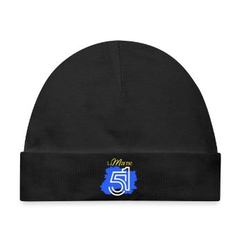 Die Marne 51 - Baby Premium Organic Mütze - Schwarz - Vorne