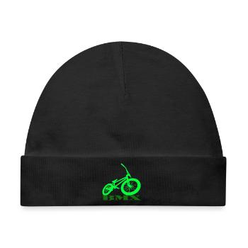 BMX Rad - Baby Premium Organic Mütze - Schwarz - Vorne