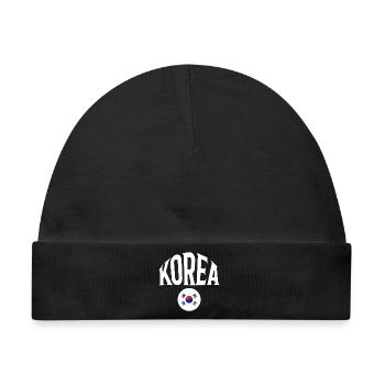 Korea - Baby Premium Organic Mütze - Schwarz - Vorne