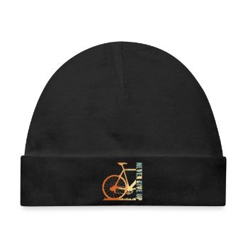 Fahrrad-Silhouette Gradient-Design - Baby Premium Organic Mütze - Schwarz - Vorne