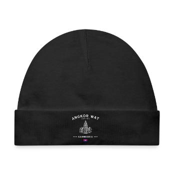 Angkor Wat Silhouette Cambodia - Baby Premium Organic Mütze - Schwarz - Vorne