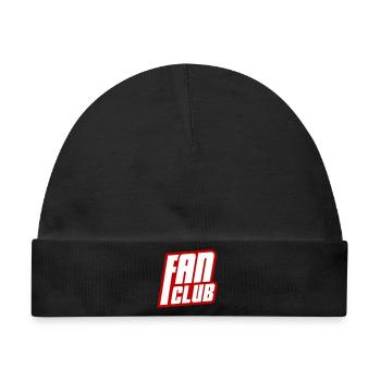 Fan Club - Baby Premium Organic Mütze - Schwarz - Vorne