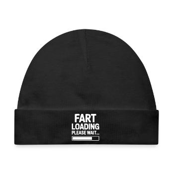Furz-Laden, bitte warten... - Baby Premium Organic Mütze - Schwarz - Vorne