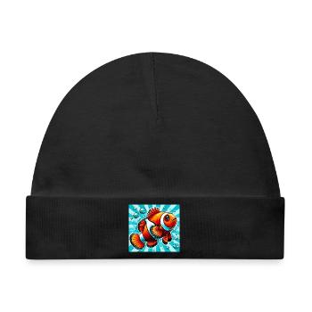 Clownfisch - Baby Premium Organic Mütze - Schwarz - Vorne