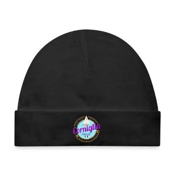 Corniglia Cinque Terre La Spezia Italien Souvenir - Baby Premium Organic Mütze - Schwarz - Vorne
