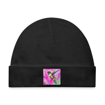 Kolibri - Baby Premium Organic Mütze - Schwarz - Vorne