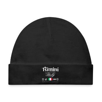 Rimini Italien Streetwear Reise Souvenir - Baby Premium Organic Mütze - Schwarz - Vorne