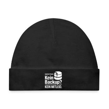 Kein Backup Plan Meme - Baby Premium Organic Mütze - Schwarz - Vorne