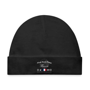 Mont-Saint-Michel Frankreich Streetwear Reise - Baby Premium Organic Mütze - Schwarz - Vorne
