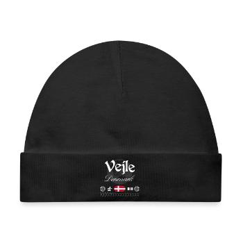 Vejle Dänemark Streetwear Reise Souvenir - Baby Premium Organic Mütze - Schwarz - Vorne
