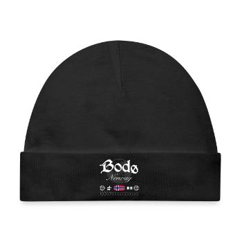 Bodø Norwegen Streetwear Reise Souvenir - Baby Premium Organic Mütze - Schwarz - Vorne