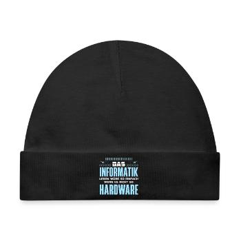 Informatik Hardware Spruch - Baby Premium Organic Mütze - Schwarz - Vorne