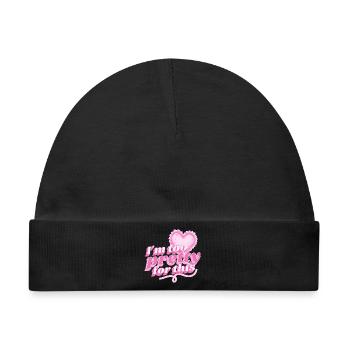 Pretty Damen - Baby Premium Organic Mütze - Schwarz - Vorne