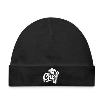 Chef Graffiti Kochkunst - Baby Premium Organic Mütze - Schwarz - Vorne