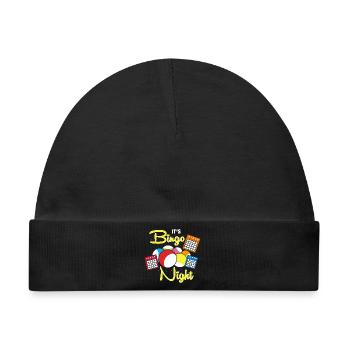 Bingo - Baby Premium Organic Mütze - Schwarz - Vorne