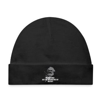 Karl Marx Rebel - Baby Premium Organic Mütze - Schwarz - Vorne