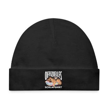 Deutscher Schäferhund - Baby Premium Organic Mütze - Schwarz - Vorne
