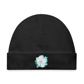 Magische Mandelblüte - Sonja von Staden - Baby Premium Organic Mütze - Schwarz - Vorne