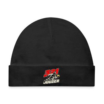 321 Jugger - Baby Premium Organic Mütze - Schwarz - Vorne
