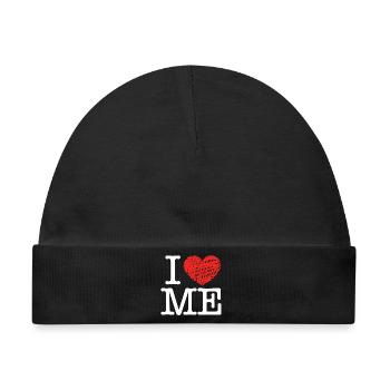 Ich liebe mich - Baby Premium Organic Mütze - Schwarz - Vorne