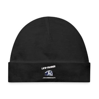 LKW-Fahrer Aus Leidenschaft Trucker Geschenk - Baby Premium Organic Mütze - Schwarz - Vorne