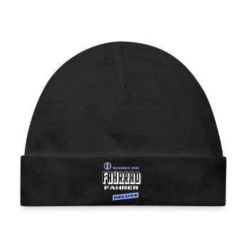 Fahrradfahrer Number One Deluxe Bester Biker Fun - Baby Premium Organic Mütze - Schwarz - Vorne