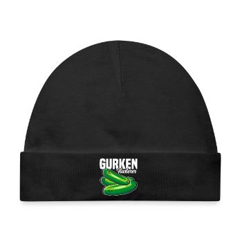 Gurken Flüsterer - Baby Premium Organic Mütze - Schwarz - Vorne