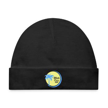 Malle Crew 2027 Palmen Circle - Baby Premium Organic Mütze - Schwarz - Vorne