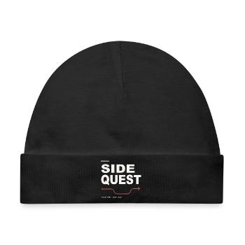Side Quest – MyNada Streetwear - Baby Premium Organic Mütze - Schwarz - Vorne