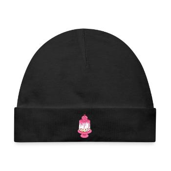 Torte - Baby Premium Organic Mütze - Schwarz - Vorne