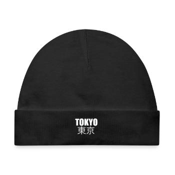 Tokio - Baby Premium Organic Mütze - Schwarz - Vorne