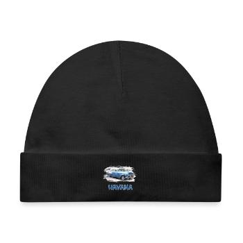 Havanna Oldtimer / Geschenk Karibik Havana Kuba - Baby Premium Organic Mütze - Schwarz - Vorne