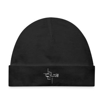 Architektur - Baby Premium Organic Mütze - Schwarz - Vorne