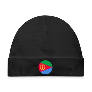 Eritrea Luftfahrt-Cockade-Militär-Emblem - Baby Premium Organic Mütze - Schwarz - Vorne